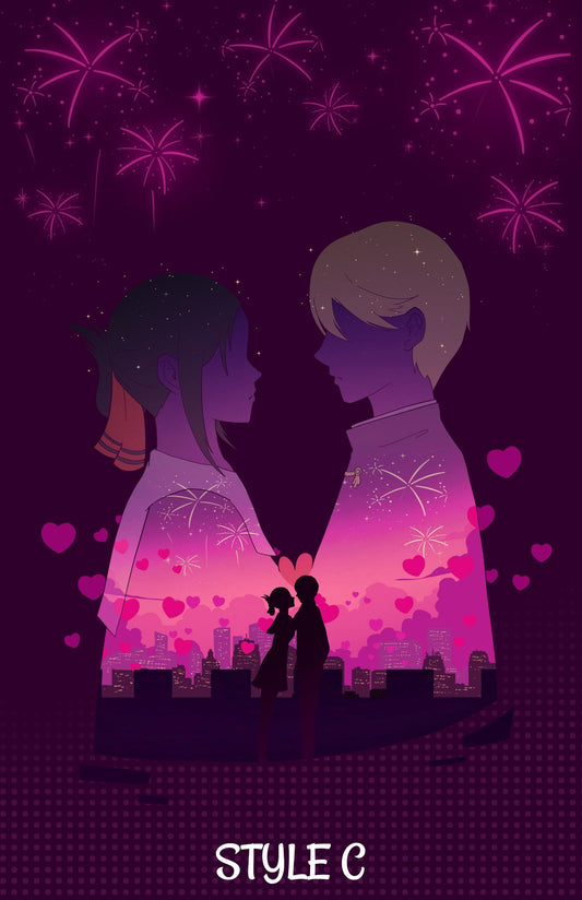 Love is War - Kaguya and Shirogane Poster Print - Optional 3D Texture - photo 1 (photos/photo_01.jpg)