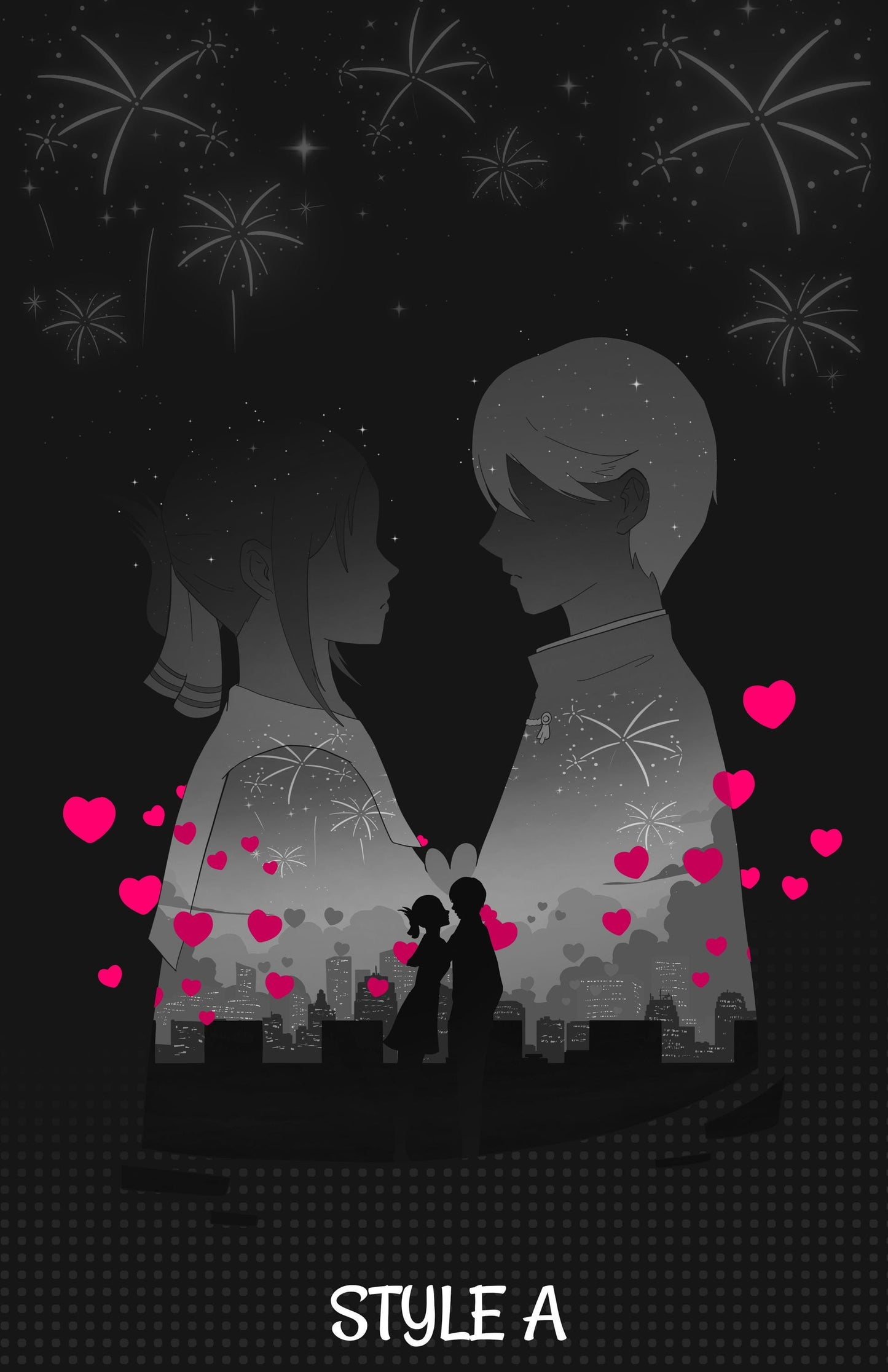 Love is War - Kaguya and Shirogane Poster Print - Optional 3D Texture - photo 2 (photos/photo_02.jpg)