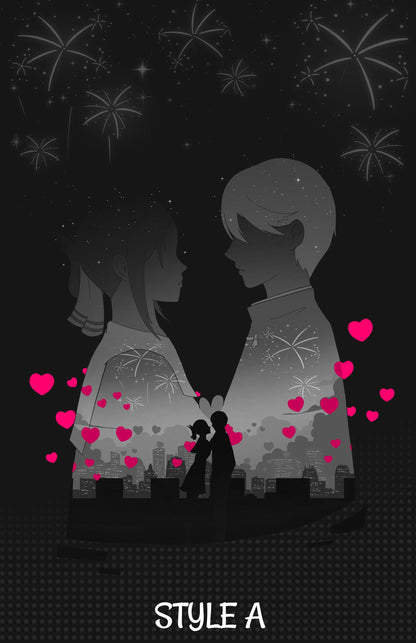 Love is War - Kaguya and Shirogane Poster Print - Optional 3D Texture - photo 2 (photos/photo_02.jpg)