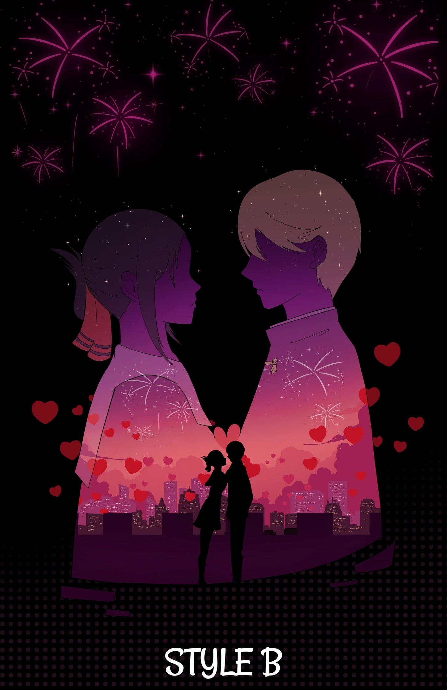 Love is War - Kaguya and Shirogane Poster Print - Optional 3D Texture - photo 3 (photos/photo_03.jpg)