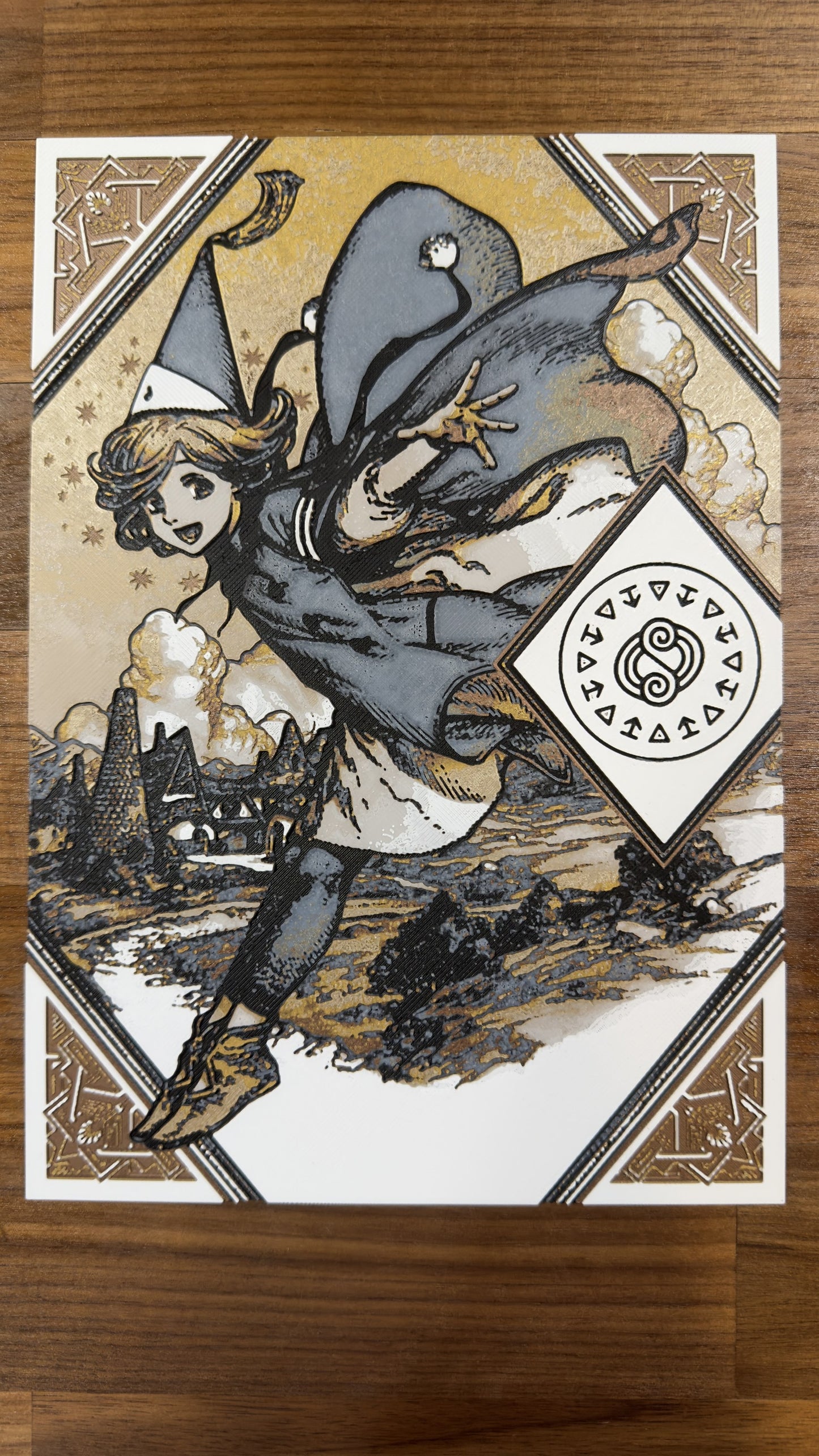 Newest Apprentice Magic Cap Bottega Metallic 3D Poster Art Print - photo 2 (photos/photo_02.jpg)