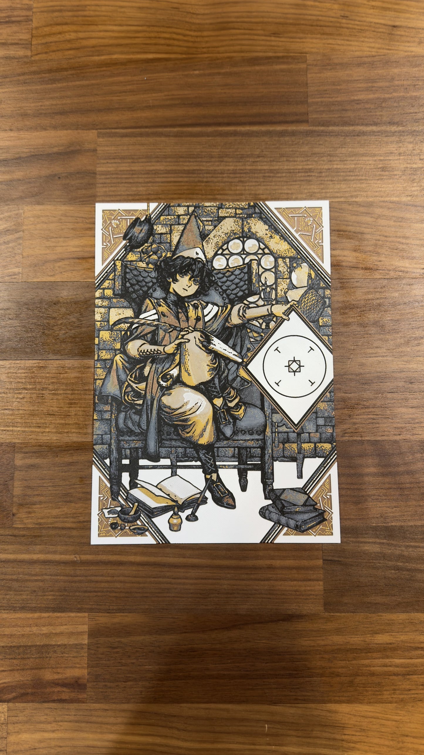 Prodigy Apprentice Magic Cap Bottega Metallic 3D Poster Art Print - photo 1 (photos/photo_01.jpg)