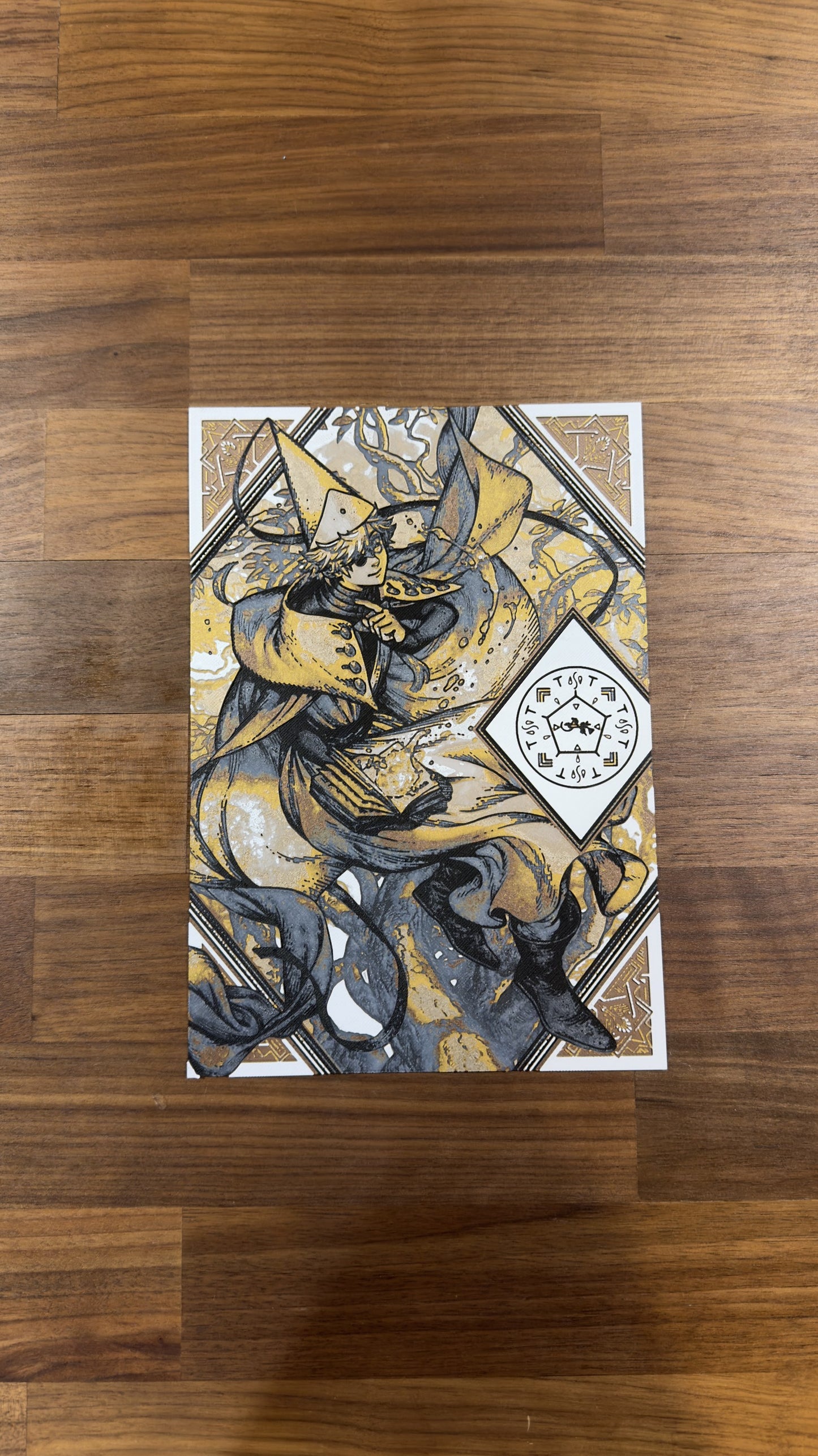 Witch Daddy Magic Cap Bottega Metallic 3D Poster Art Print - photo 1 (photos/photo_01.jpg)