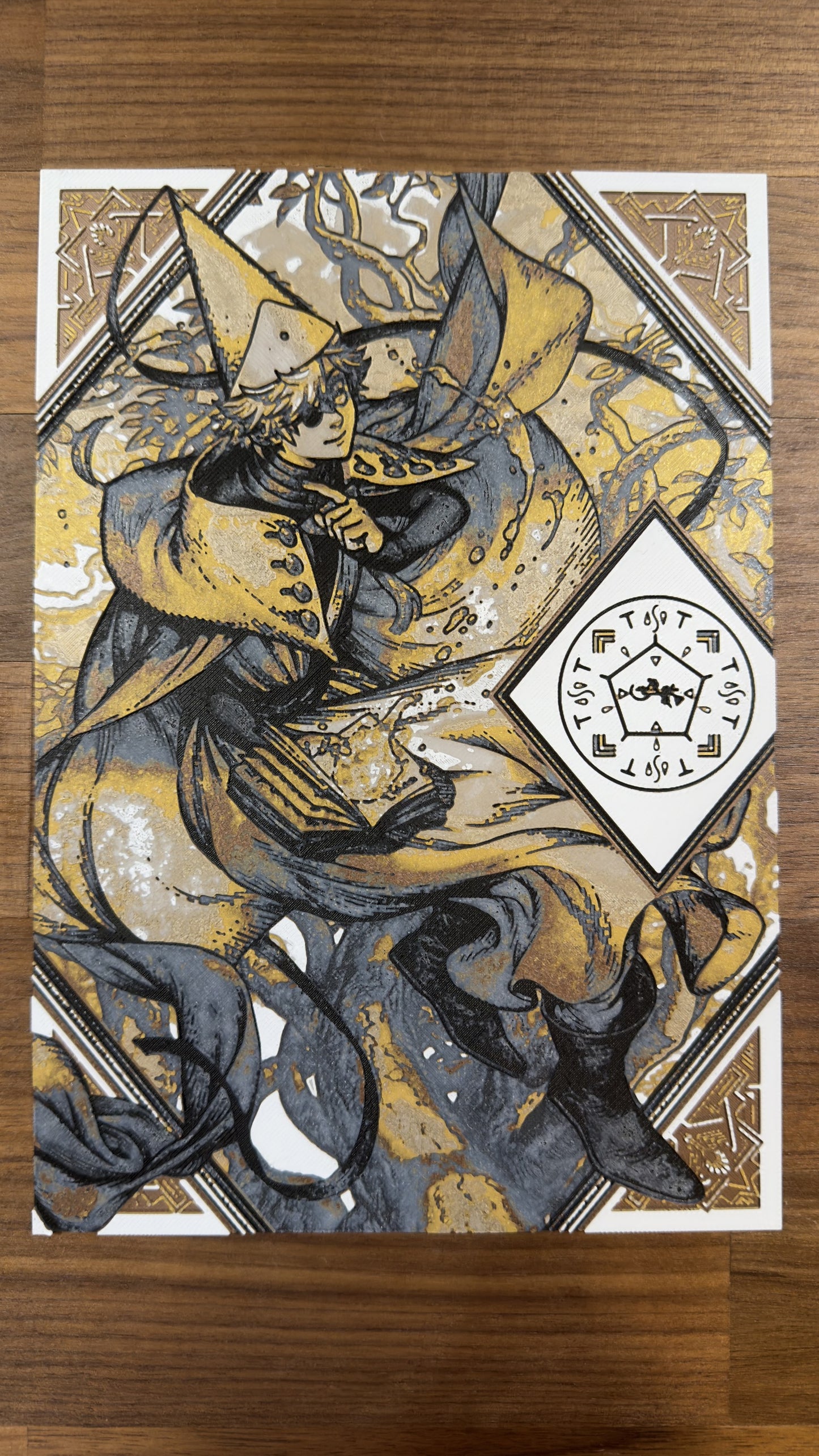 Witch Daddy Magic Cap Bottega Metallic 3D Poster Art Print - photo 2 (photos/photo_02.jpg)