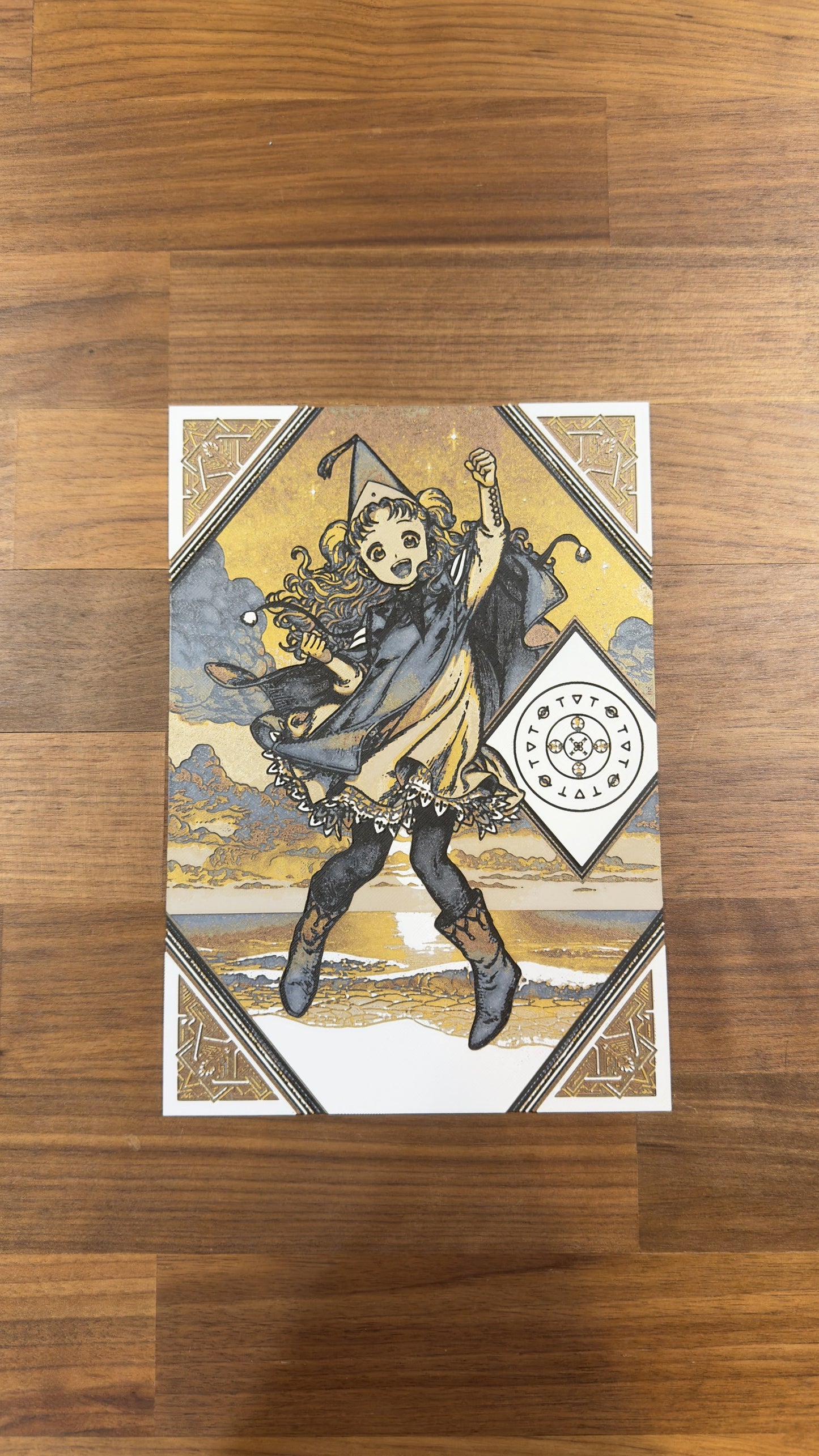 Thankful Apprentice Magic Cap Bottega Metallic 3D Poster Art Print - photo 1 (photos/photo_01.jpg)