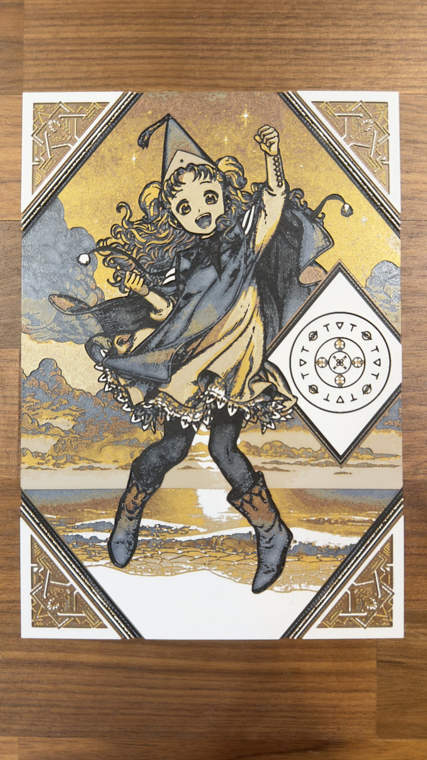 Thankful Apprentice Magic Cap Bottega Metallic 3D Poster Art Print - photo 2 (photos/photo_02.jpg)