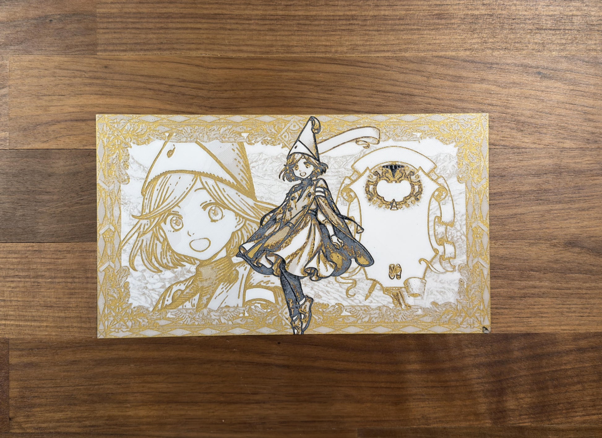 Newest Apprentice Character Sheet Magic Cap Bottega Metallic 3D Poster Art Print - photo 1 (photos/photo_01.jpg)