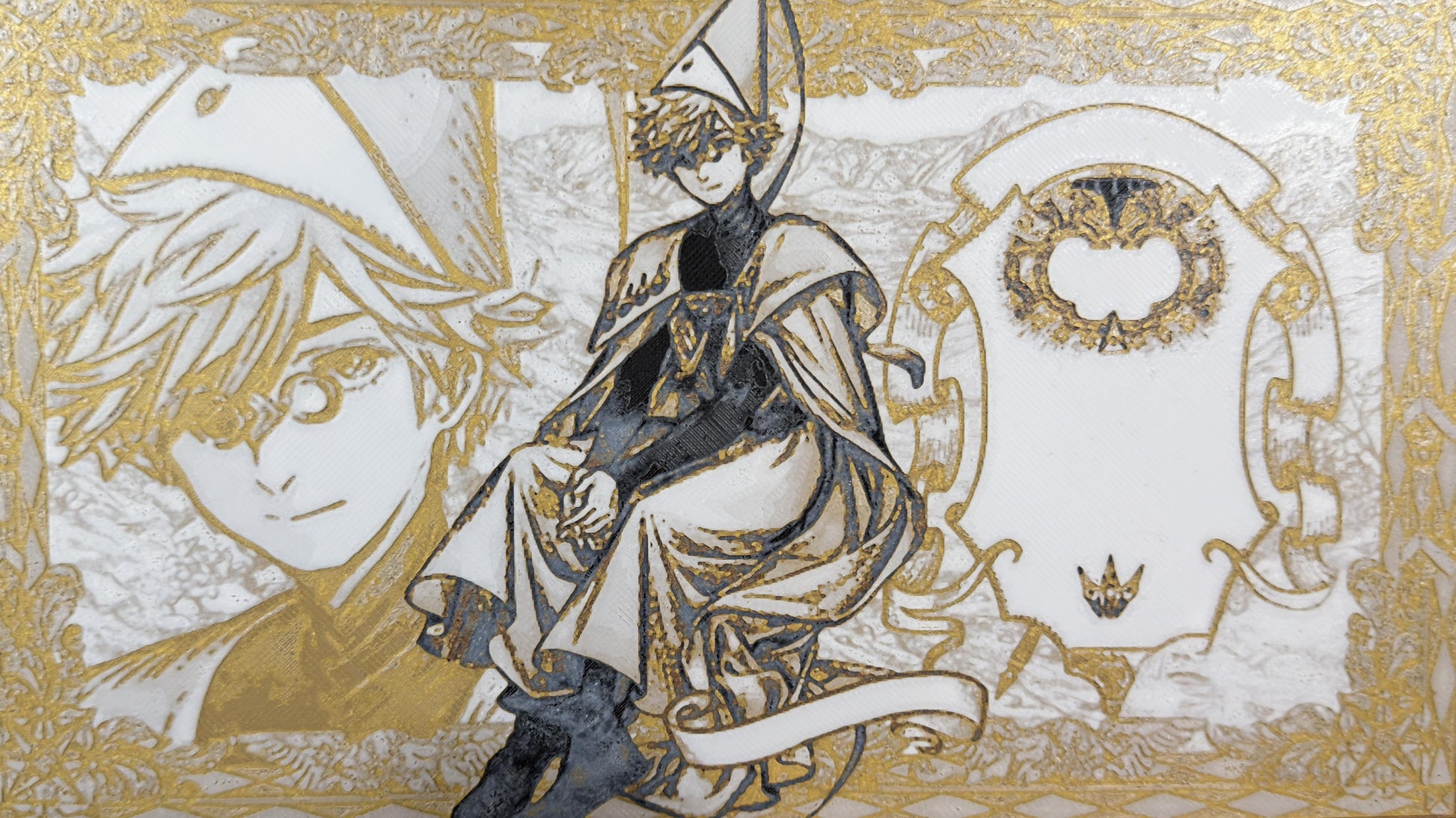 Witch Daddy Character Sheet Magic Cap Bottega Metallic 3D Poster Art Print - photo 2 (photos/photo_02.jpg)