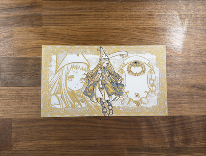 Quiet Apprentice Character Sheet Magic Cap Bottega Metallic 3D Poster Art Print - photo 1 (photos/photo_01.jpg)