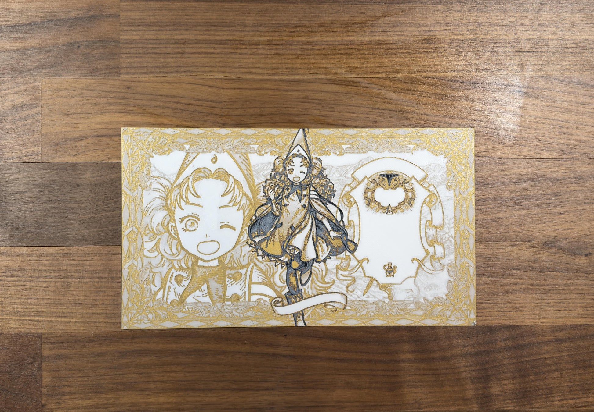 Thankful Apprentice Character Sheet Magic Cap Bottega Metallic 3D Poster Art Print - photo 1 (photos/photo_01.jpg)