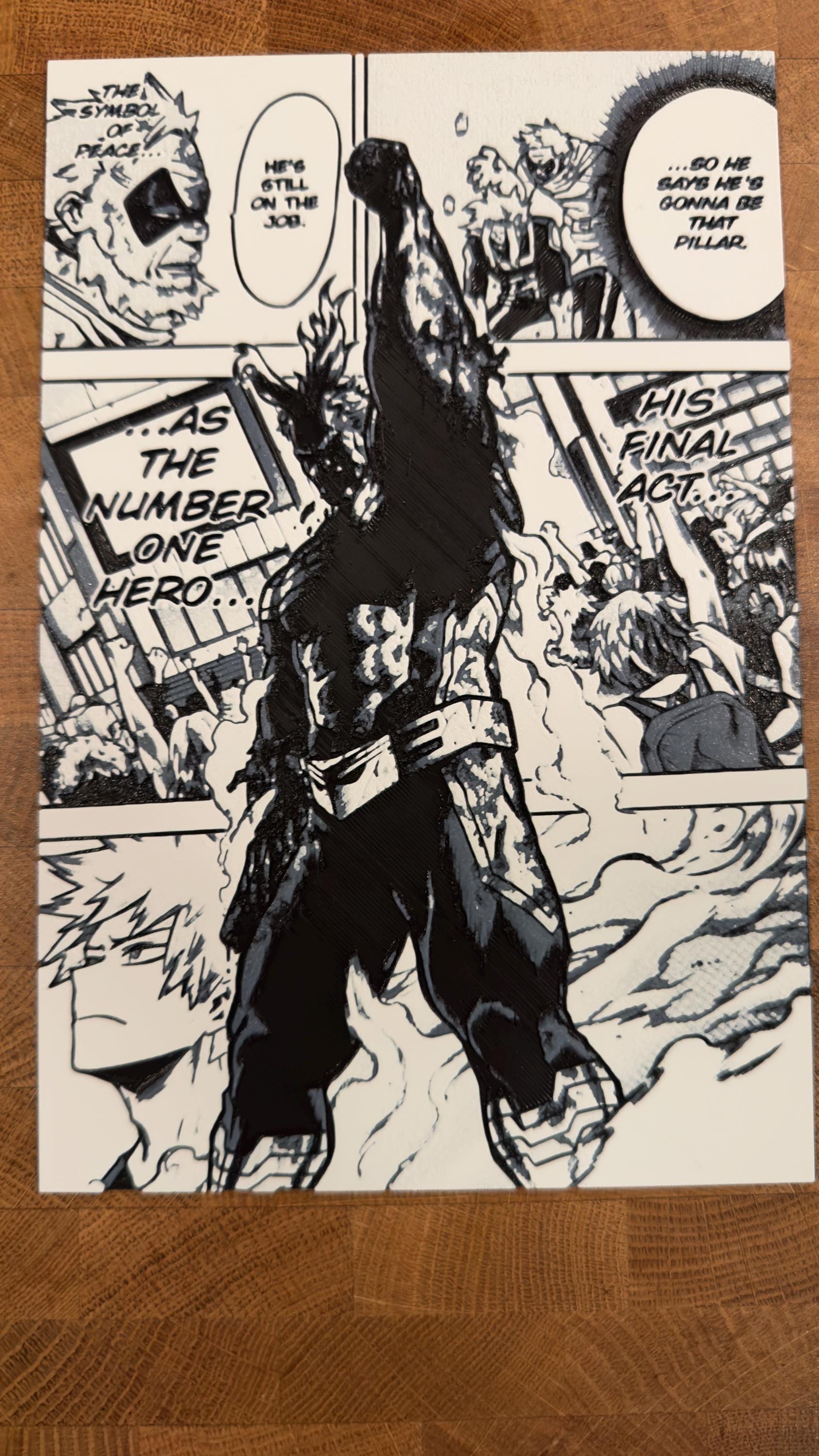 All Might Victorious 3D Poster Print Art - photo 4 (photos/photo_04.jpg)