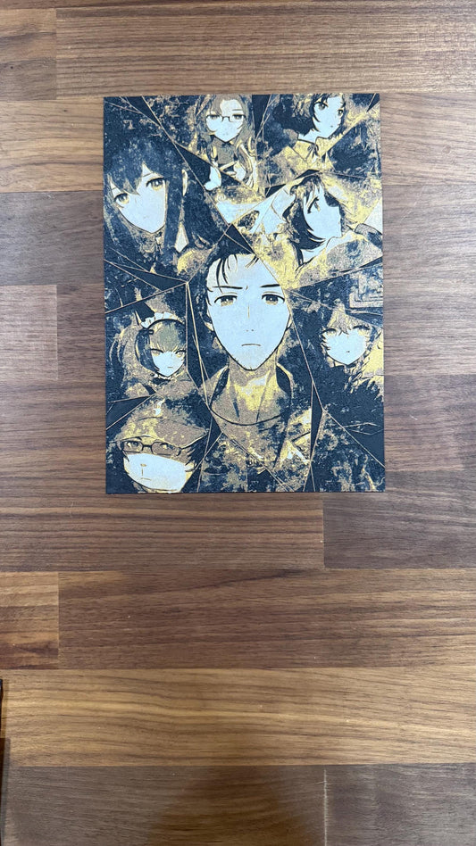 Steins;Gate Okarin Kurisu Daru 3D Poster Art Print w/ Metallic Texture - photo 2 (photos/photo_02.jpg)