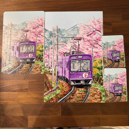 Kyoto Japan Water Color Poster Print - Optional 3D Texture - photo 4 (photos/photo_04.jpg)