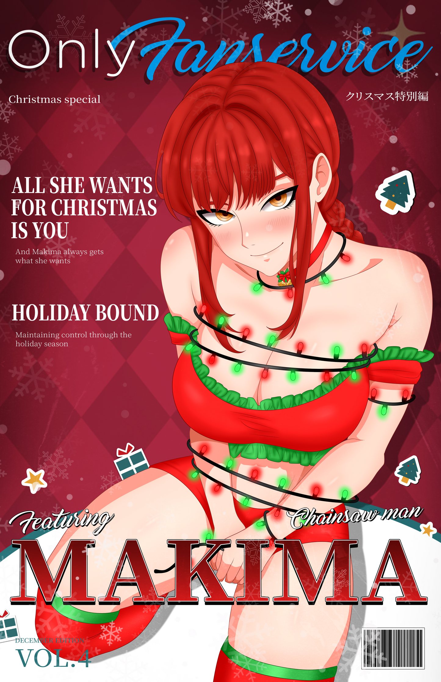 Only Fanservice: Makima (Christmas) - Magazine Style