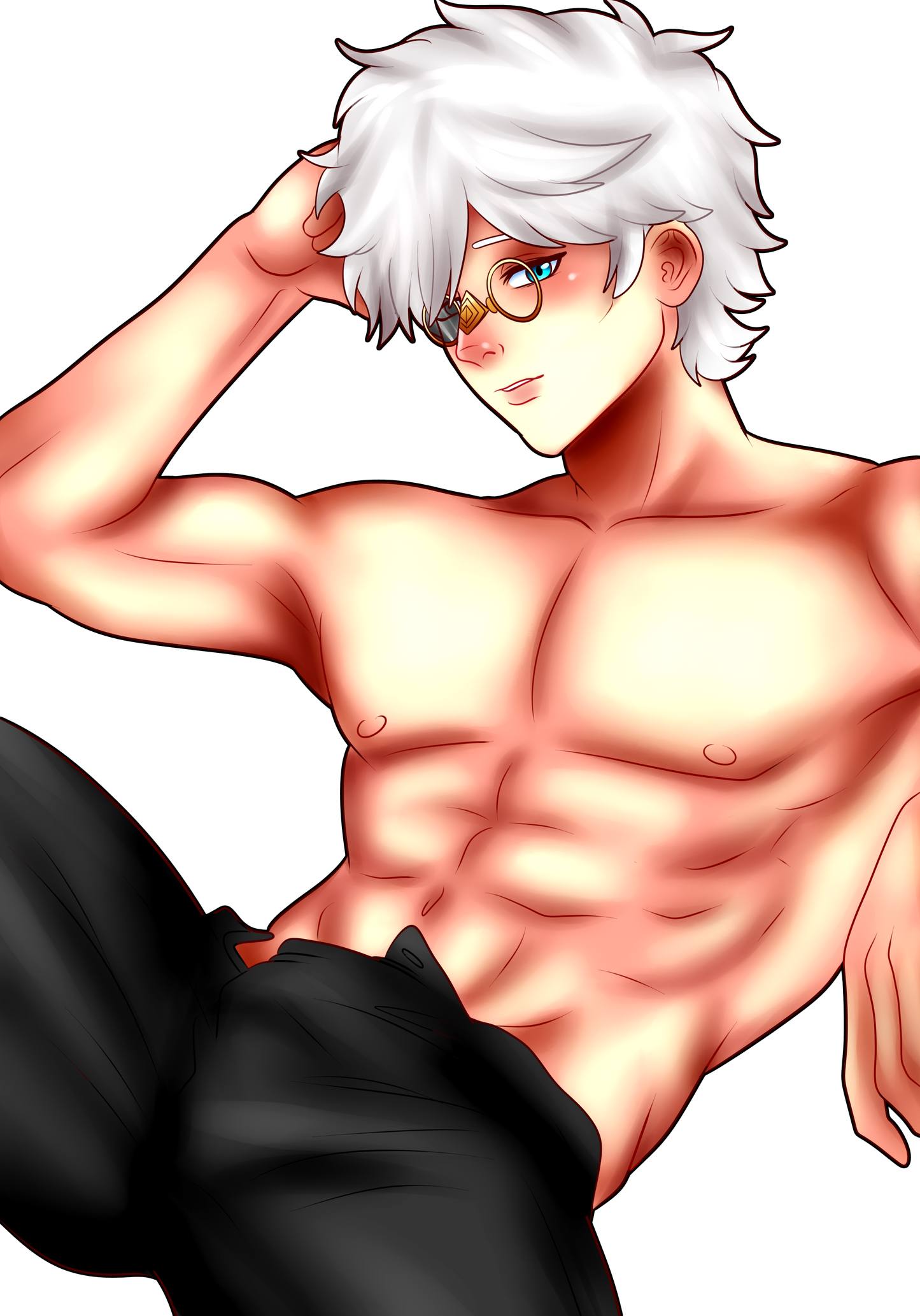 Only Fanservice: Witch Daddy - Sticker - Shirtless
