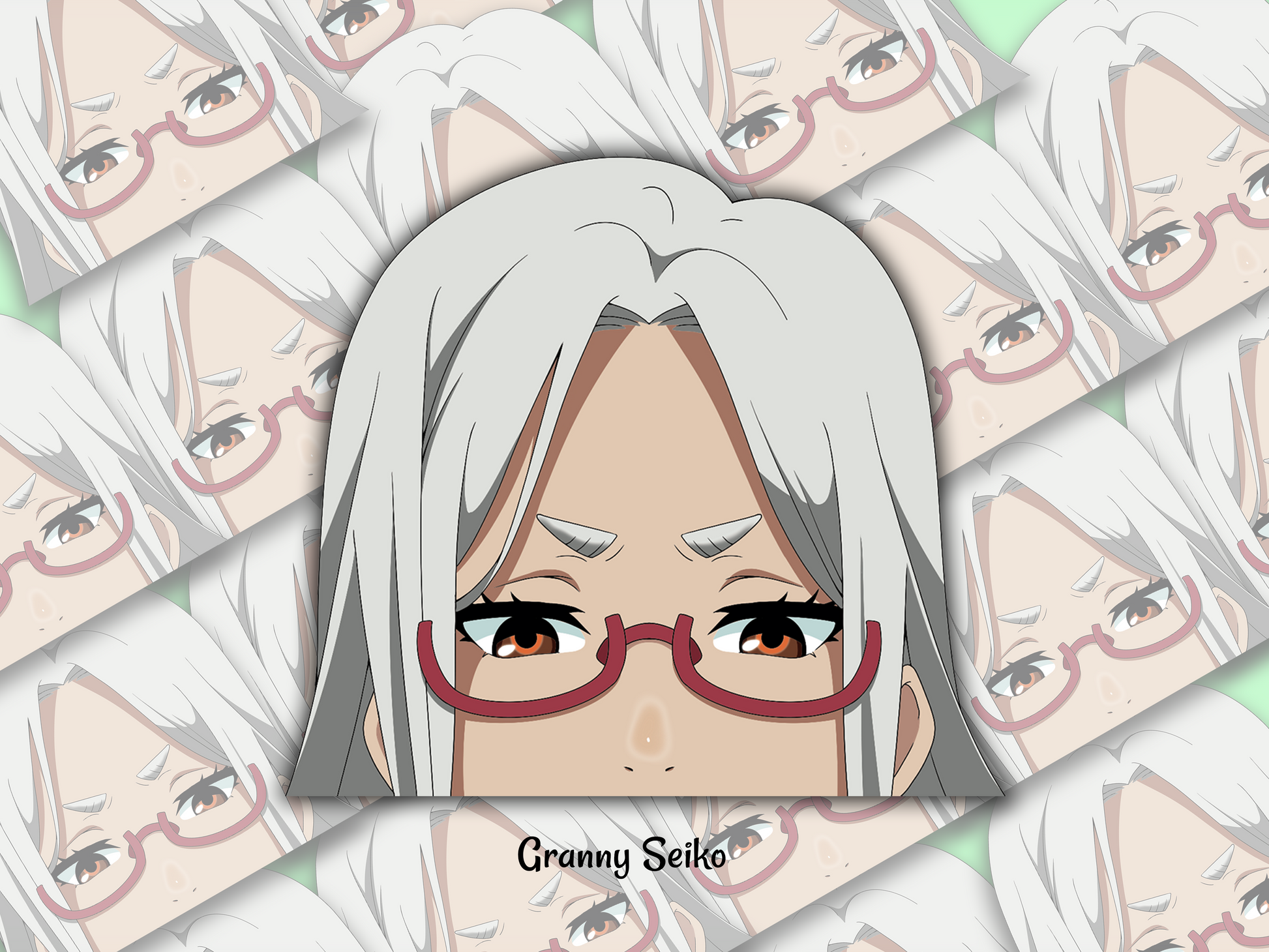 Peeker Sticker: Granny Seiko (Dan Da Dan) - artwork