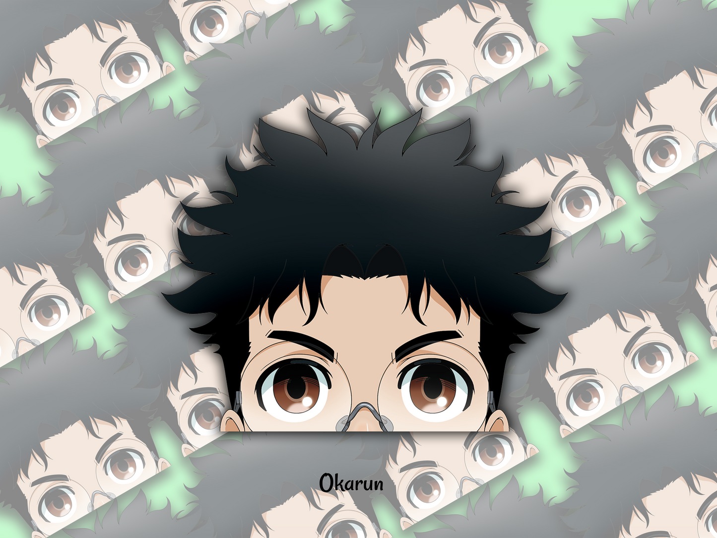 Peeker Sticker: Okarun (Dan Da Dan) - artwork
