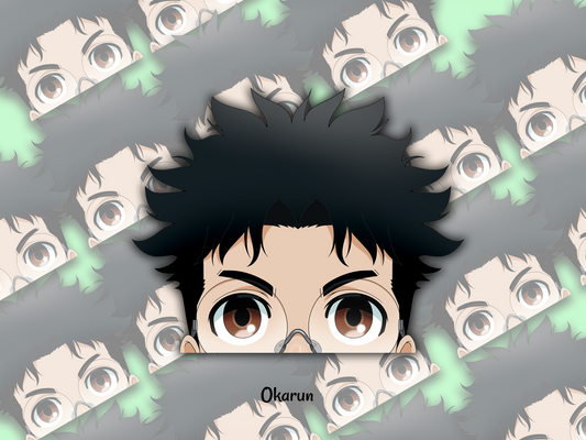 Peeker Sticker: Okarun (Dan Da Dan) - artwork