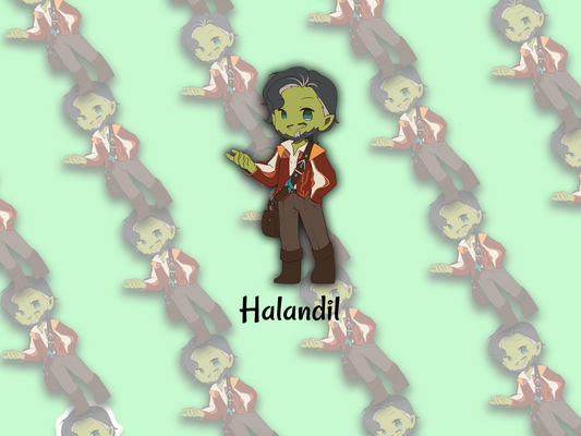 Chibi Sticker: Halandil (Critical Role) - artwork