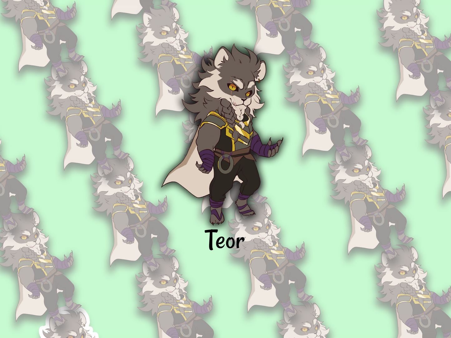 Chibi Sticker: Teor (Critical Role) - artwork