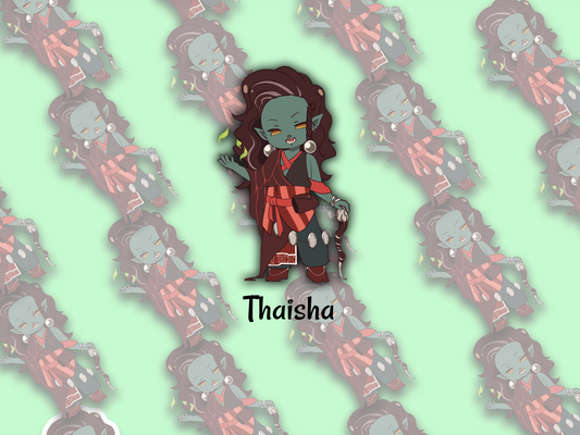 Chibi Sticker: Thaisha (Critical Role) - artwork
