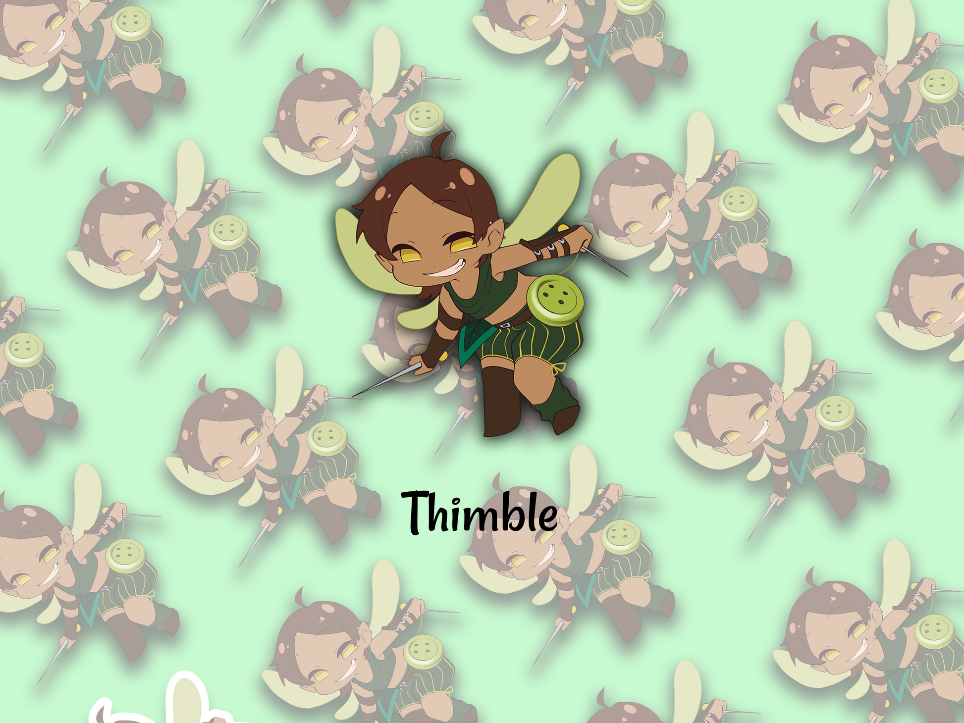 Chibi Sticker: Thimble (Critical Role) - artwork