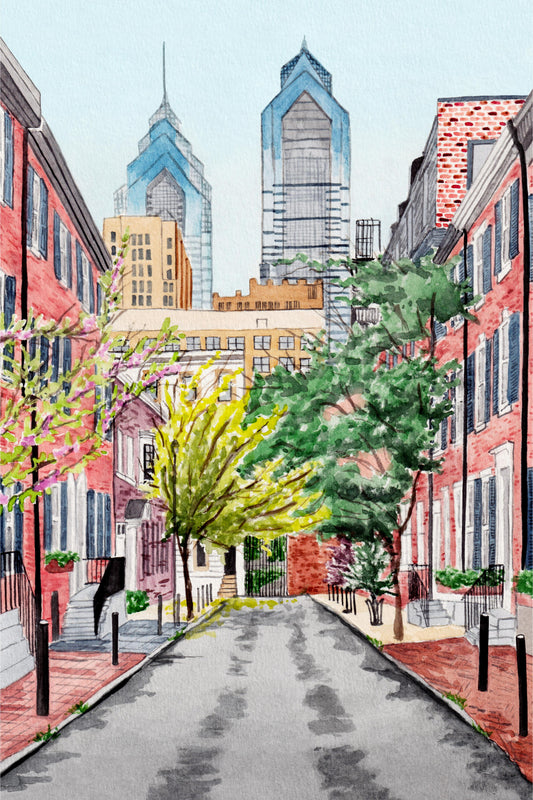 Travel Watercolors: Philadelphia - artwork