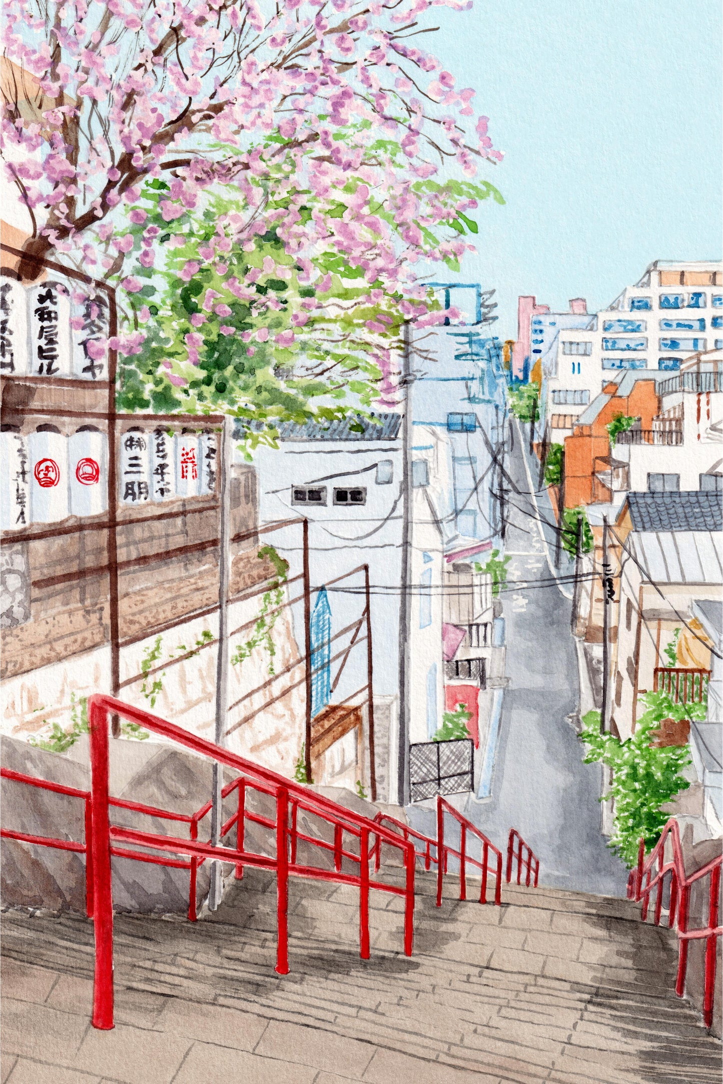 Travel Watercolors: Suga Shrine, Tokyo - artwork